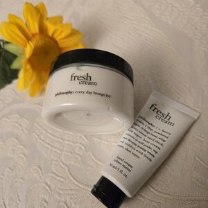 Philosophy FRESH CREAM*2-PC Set* Glazed Body Souffle & Hand Cream NEW/SEALED